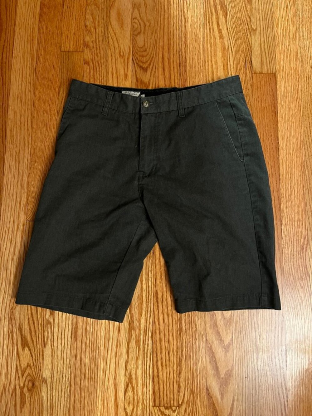 Volcom Mens 30 Charcoal Chino Shorts